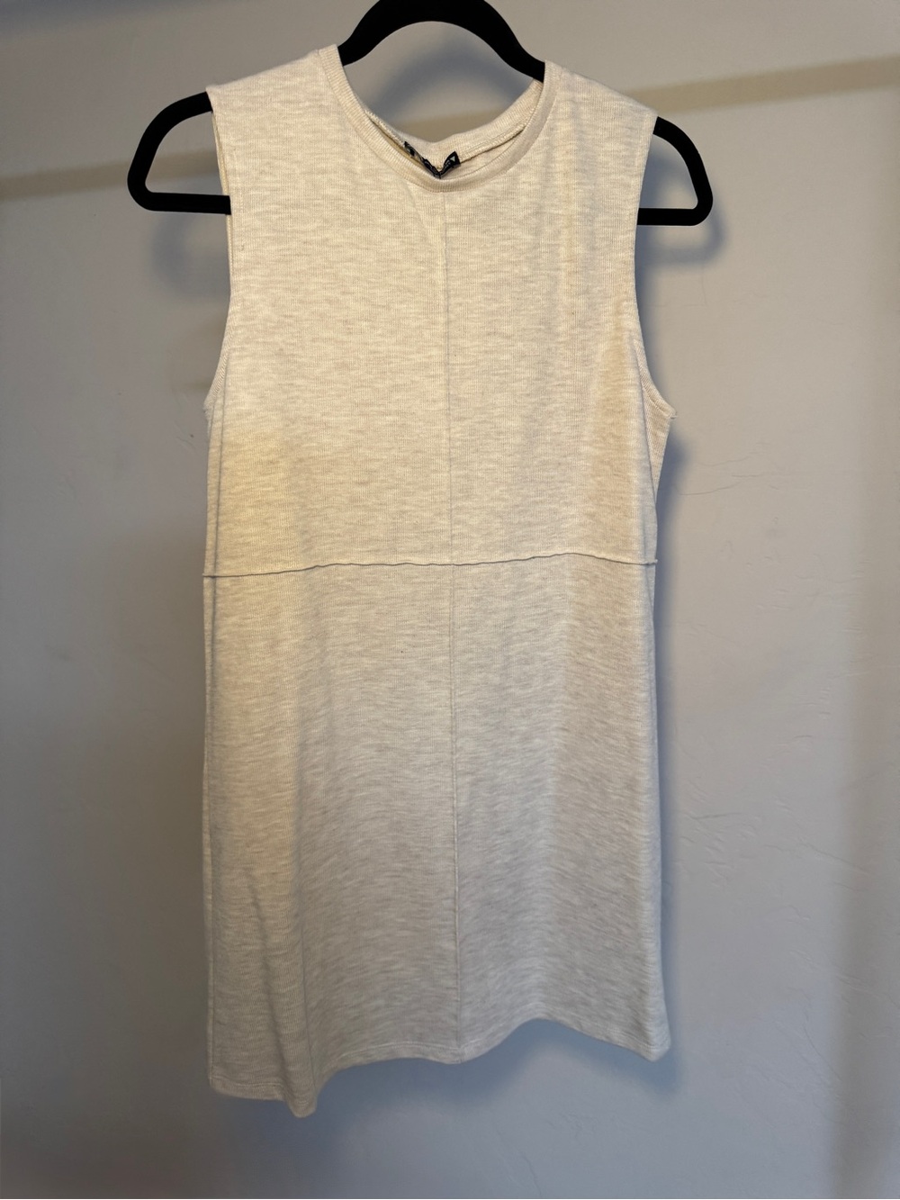 Zara Cream Sleeveless Mini Dress